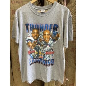 Vintage New York Giants Tiki Barber‎ Ron Dayne Caricature T-Shirt L NFL Football